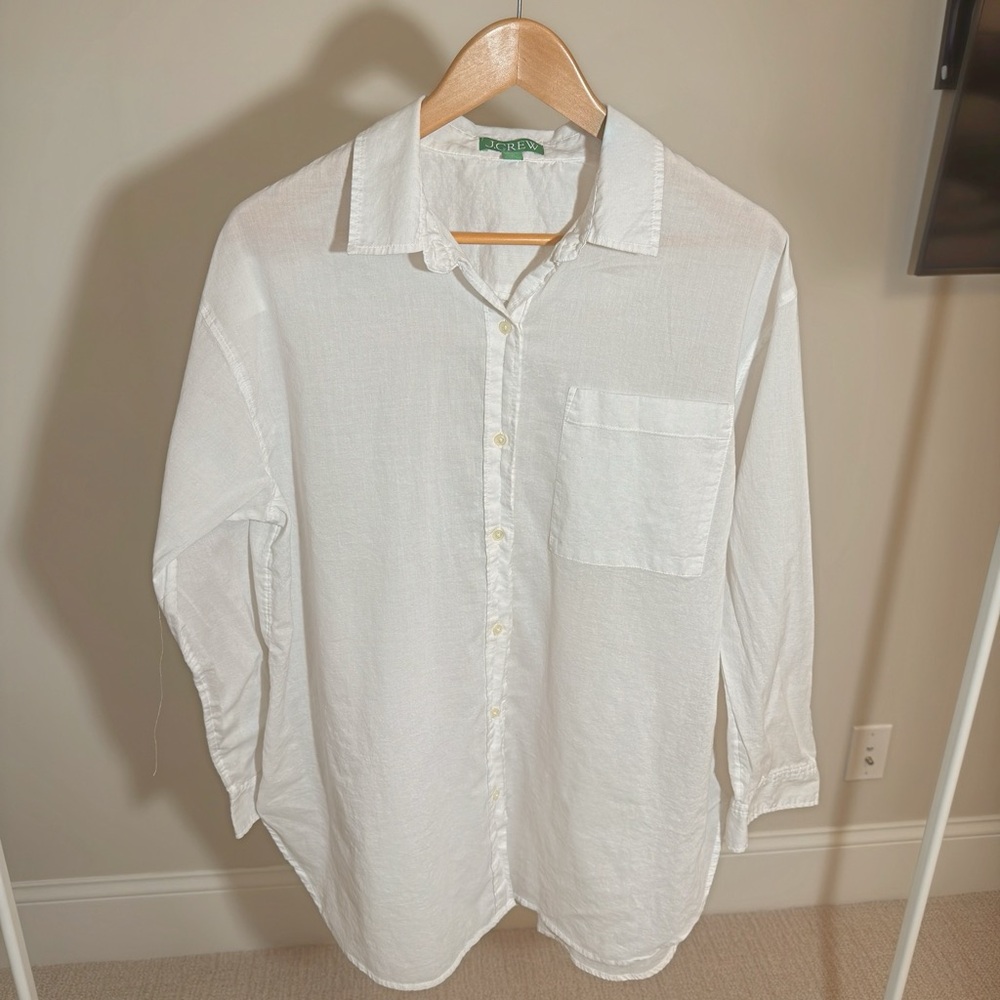 J.Crew Button-up Cotton Voile Shirt